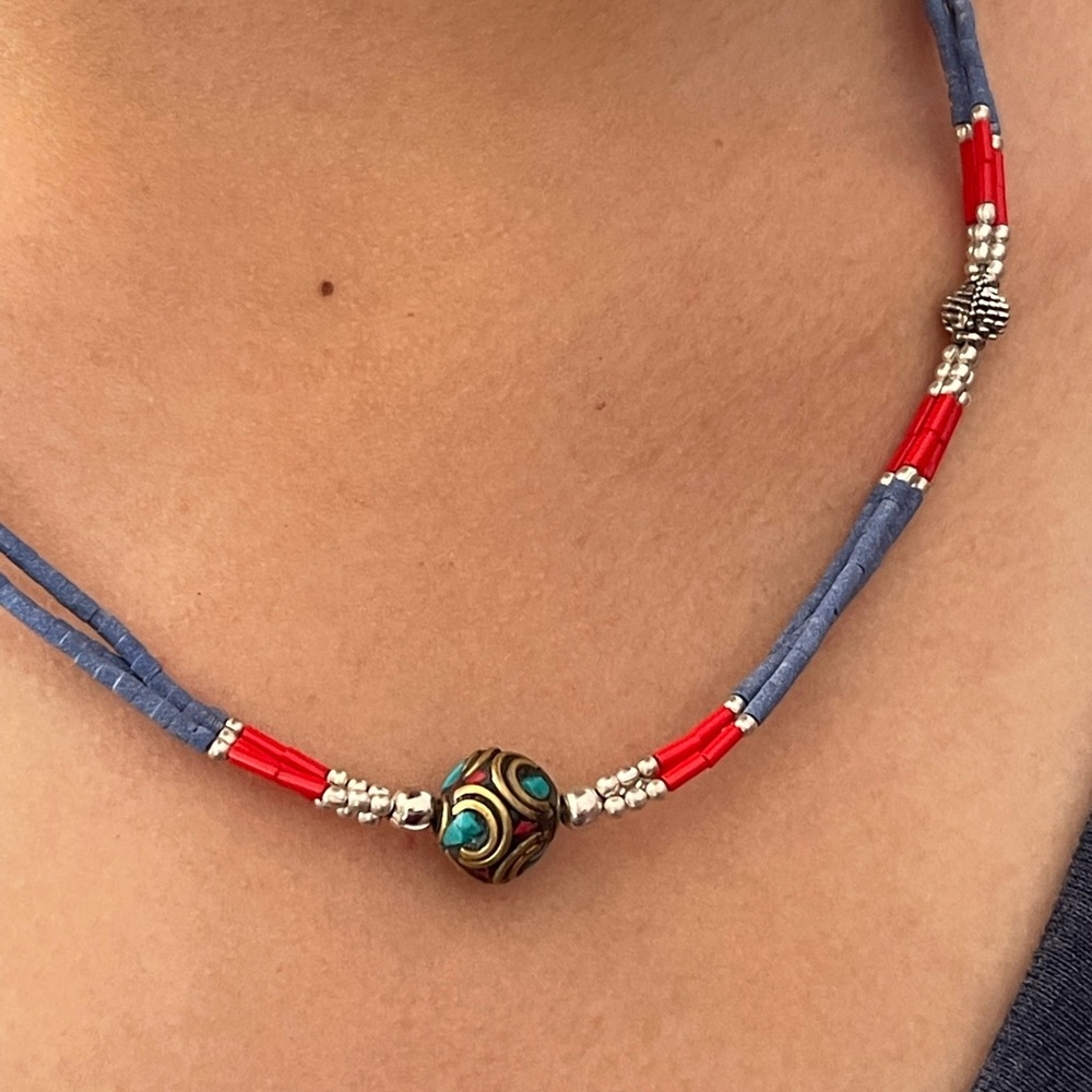 Turquoise, Lapis and Coral necklaces - Picture 7 of 15